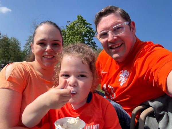 Koningsdag. Genieten, zonder schuldgevoel.